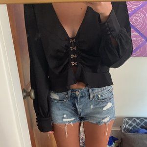 For Love and Lemons Isabelle Ruched Top